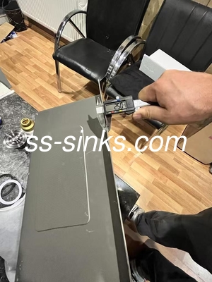 780*430mm Etc Modern Construction Rectangular Kitchen Sink Stainless