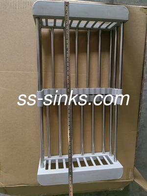 Modern Design Double Bowl Kitchen Sink Undermount with Stainless Steel Drainer and Overflow Included Up To You