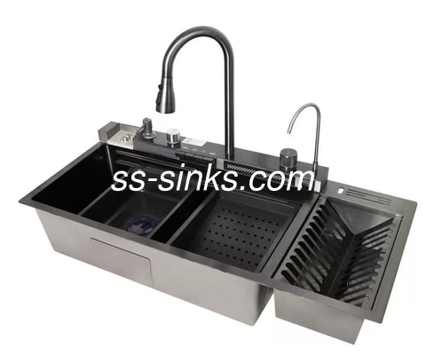 Grid Accessories Included 18/10 Chromium/Nickel Corner Stainless Steel Kitchen Sink
