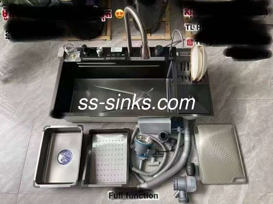 Grid Accessories Included 18/10 Chromium/Nickel Corner Stainless Steel Kitchen Sink
