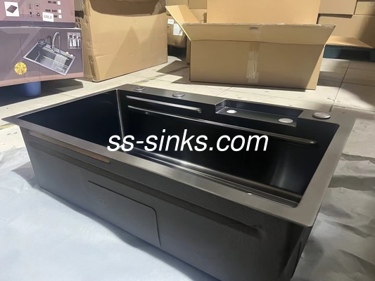 Square Brushed Single Bowl Undermount Sink with Smooth and Easy-to-clean Surface