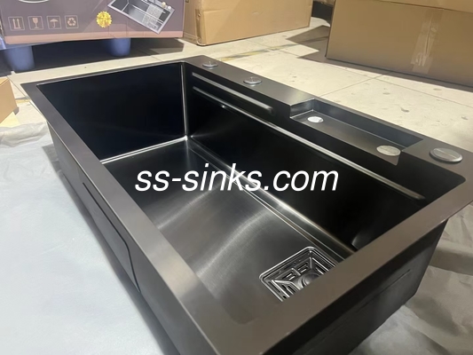 Square Brushed Single Bowl Undermount Sink with Smooth and Easy-to-clean Surface