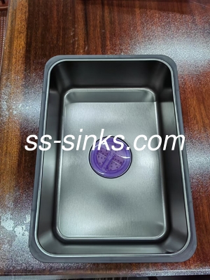 Black Undermount Stainless Steel Kitchen Sink With 1.2mm Thickness And Easy Cleaning