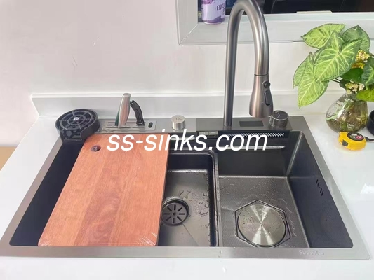 Nano Finish Apron Stainless Steel Kitchen Sink High Heat Resistance And Durability