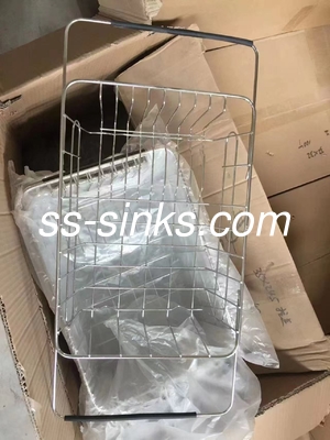 Stainless Steel Drainer Two-compartment Basin Sink for Commercial Dishwashing Efficiency