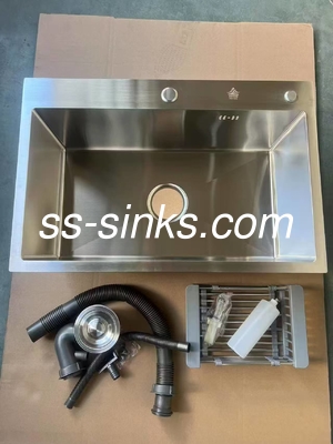 2 Bowls Stainless Steel Double Bowl Sink Overflow Included for Easy Maintenance