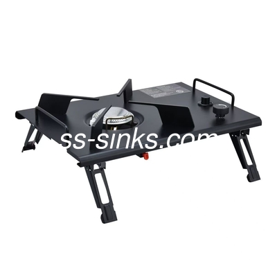 Portable Charcoal BBQ Grill 2 Side Shelves and Customized Outdoor BBQ Equipment OEM ODM