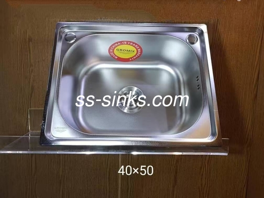 Topmount Kitchen Sink Single Bowl With Drainboard 30 X 17 Inches One Or Two Holes for Kitchen Sink With Drainboard