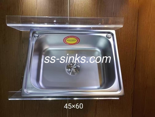 Topmount Kitchen Sink Single Bowl With Drainboard 30 X 17 Inches One Or Two Holes for Kitchen Sink With Drainboard
