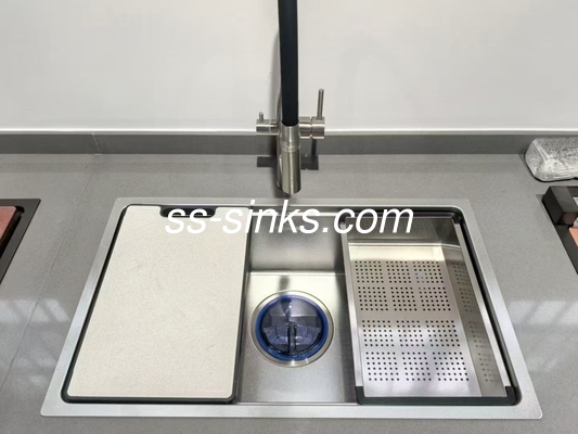 18/10 Nickel Steel Material Undermount Stainless Steel Single Bowl Sink with Required Overflow