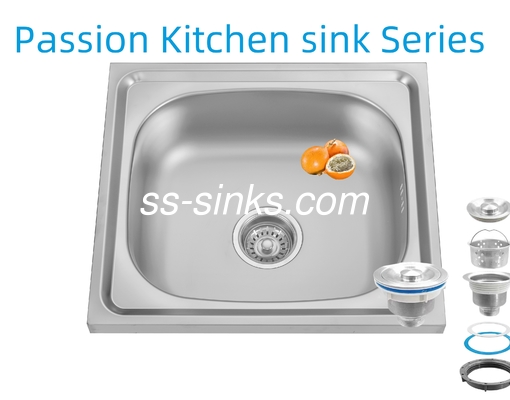 Modern Design Style Topmount Kitchen Sink featuring 3.5 Inch Drain Opening and Rectangular Bowl Shape