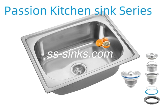 21cm Bowl Depth Apron Stainless Steel Kitchen Sink 3.5 Inch Drain Opening for Performance
