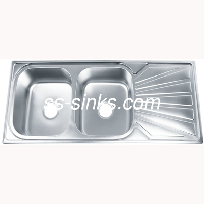 Retangle Shape Top Mount Apron Sink With No Sidesplash Drainer Included