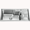 Chromium Nickel Single Bowl Ss Kitchen Sinks With Drainer Anti Corrosion