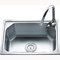 Chromium Stainless Steel Single Bowl Sink With Drainboard Anti Corrosion