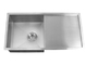 84x44cm Single Bowl Stainless Steel Handmade Sink Noise Elimination