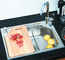 Electroplated Rectangular Stainless Steel Single Bowl Sink Non Porous Corrosion