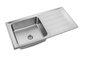 10050R Square Bowl Kitchen Sink With Drainboard 100x50cm