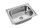 Self Rimming Stainless Steel Single Bowl Sink Drop In Kitchen Depth 200MM