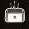 Square Single Bowl Undermount Stainless Steel Kitchen Sink Size 44 X 39cm
