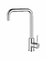 Chrome Movable Handle Kitchen Sink Tap 1.8 Gallons Per Minute