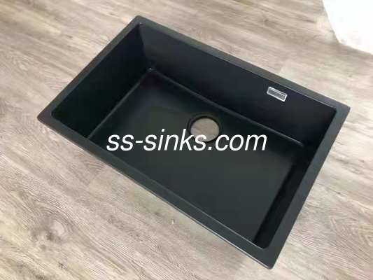 Black Electroplating Single Bowl Steel Sink For Kitchen And Bathroom