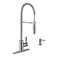 Silver Chrome Flexible Stainless Steel Kitchen Faucet Wear Resistant