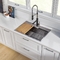 Versatile Dual Mount Single Bowl Deep Kitchen Sink 9-1/2''