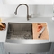 16G T304 Handmade Stainless Steel Farmhouse Sink For Kitchen