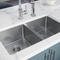 1.0mm 1.2mm Double Bowl Undermount Handmade Kitchen Sink 20 Guage