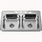 SUS304 Stainless Steel Kitchen Sink With Center Drain Placement Drainer Accessories