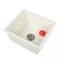 Depth 200mm Square Bowl Quartz Stone Kitchen Sink For Minimum Cabinet