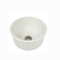White Color Single Round Bowl Quartz Stone Kitchen Sink For Bath Drain opening 3-1/2''