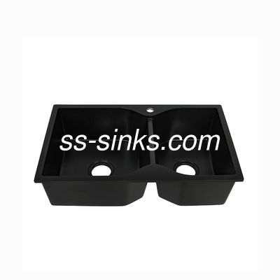 600mm Hexagonal Basin Quartz Stone Kitchen Sink Above Counter