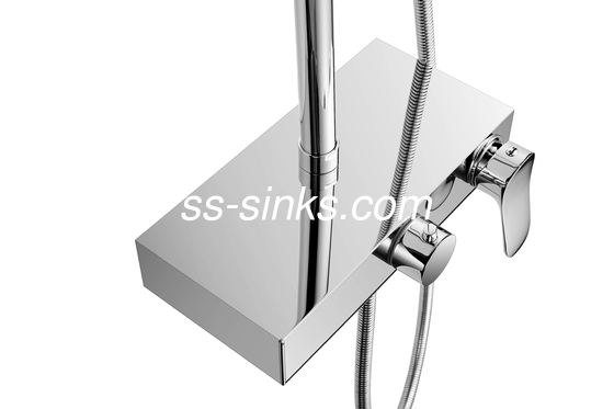 PSON Bathroom Stainless Steel Shower Set Polishing Brushed