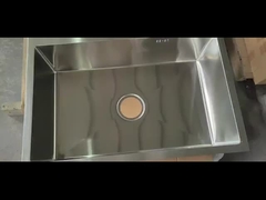 steel sink handmade silver brush single bowl