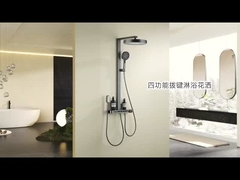 Hotel Bathroom Stainless Rain Shower Set Black Mirror Polishing